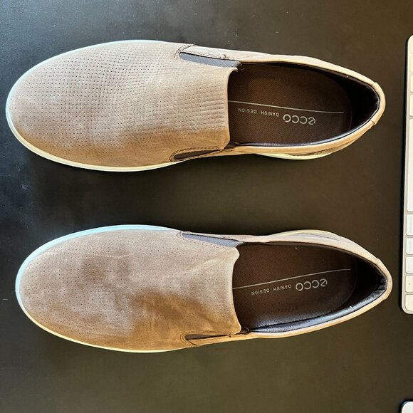 Ecco Brown Slip-On Sneakers - Picture 3 of 4